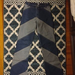 Two-toned Patchwork Jeans